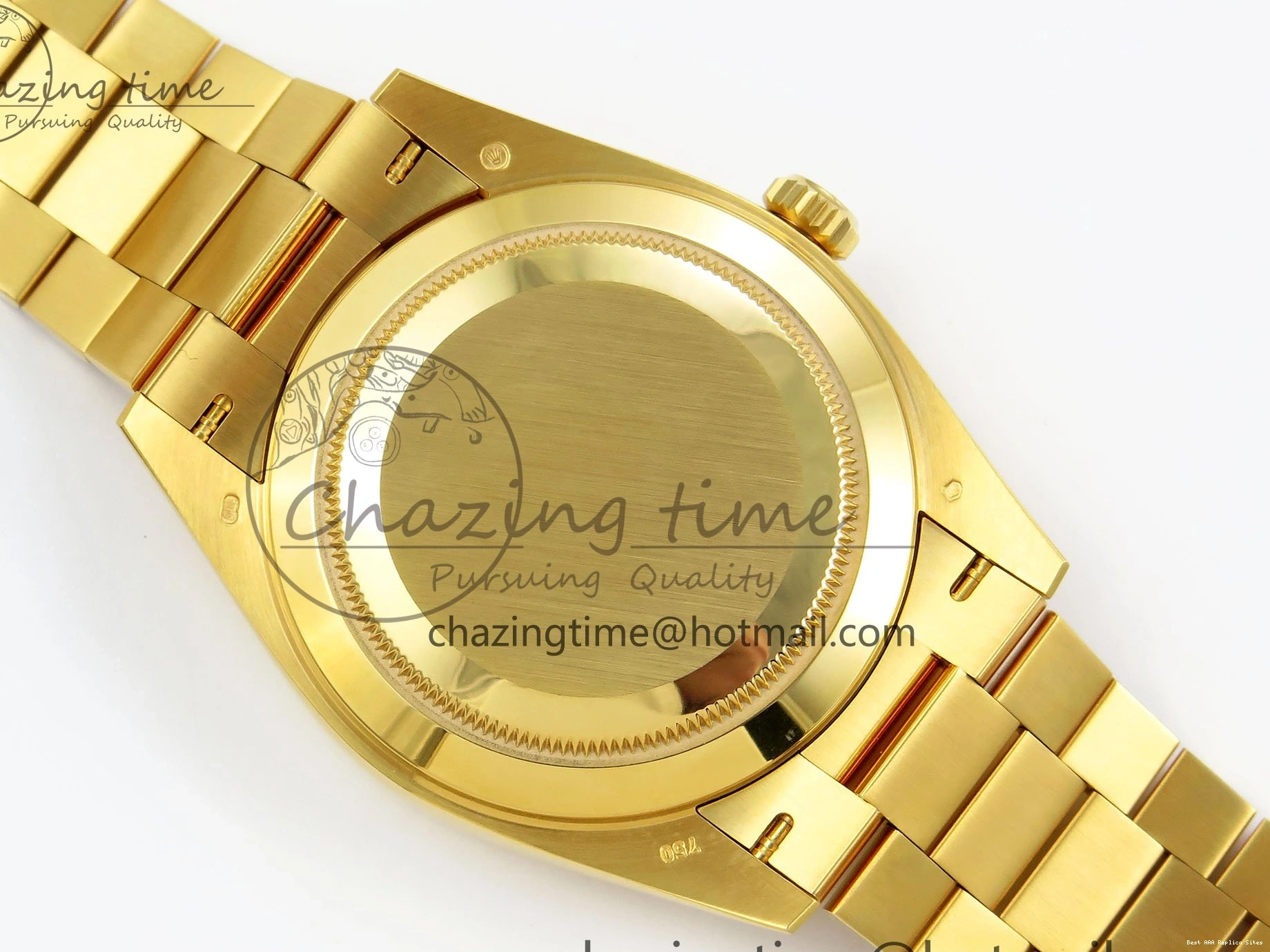 Best AAA Replica Sites Bezel ARF 228238 Crystal Diamonds Bracelet DayDate WrinkleFree 40 YG President VR 1550 on Steel 904L 0123